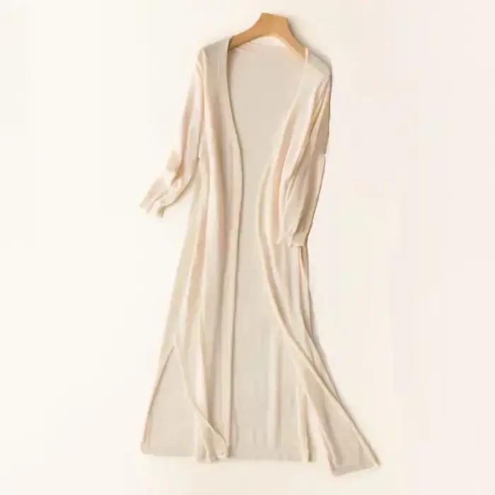 Nouveau printemps été Protection solaire vêtements femmes Long Cardigan femme tricoté pull femmes ma