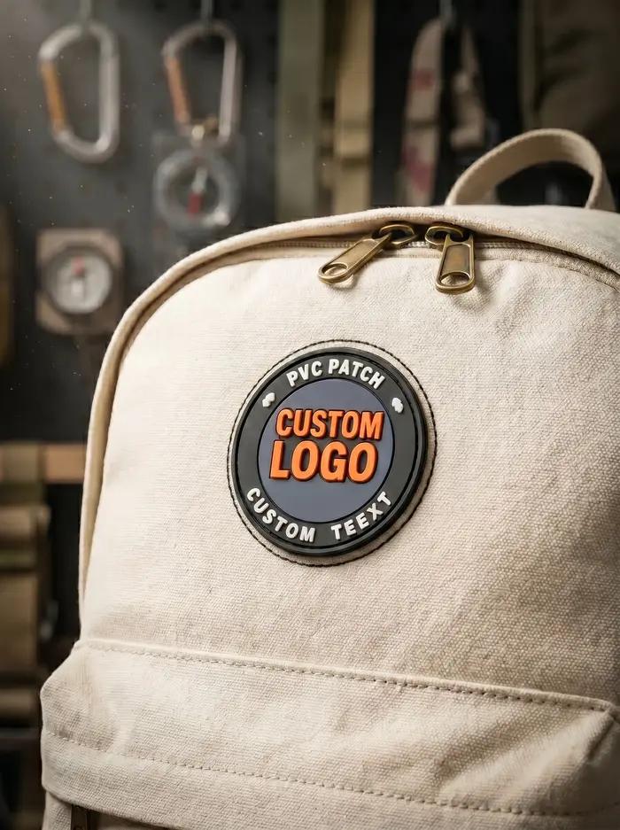 Badge en PVC personnalisable avec logo patch 3D thermocollant appliques autocollantes badge pour chapeau fermeture à boucle et crochets occasion sportive cadeau occasion spéciale