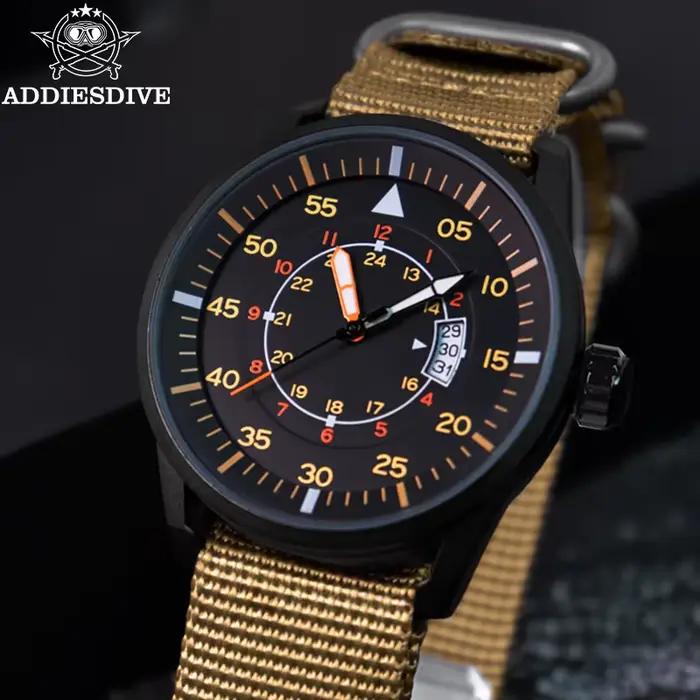 ADDIESDIVE hommes montres de luxe lumineux montres Reloj Hombre 50M étanche Date hommes montre à Qua