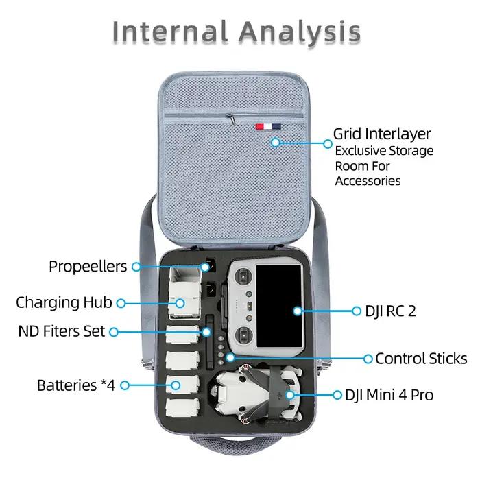 Sac de rangement pour Mini 4 PRO, sac à bandoulière, mallette de voyage, boîte Portable pour Mini 4