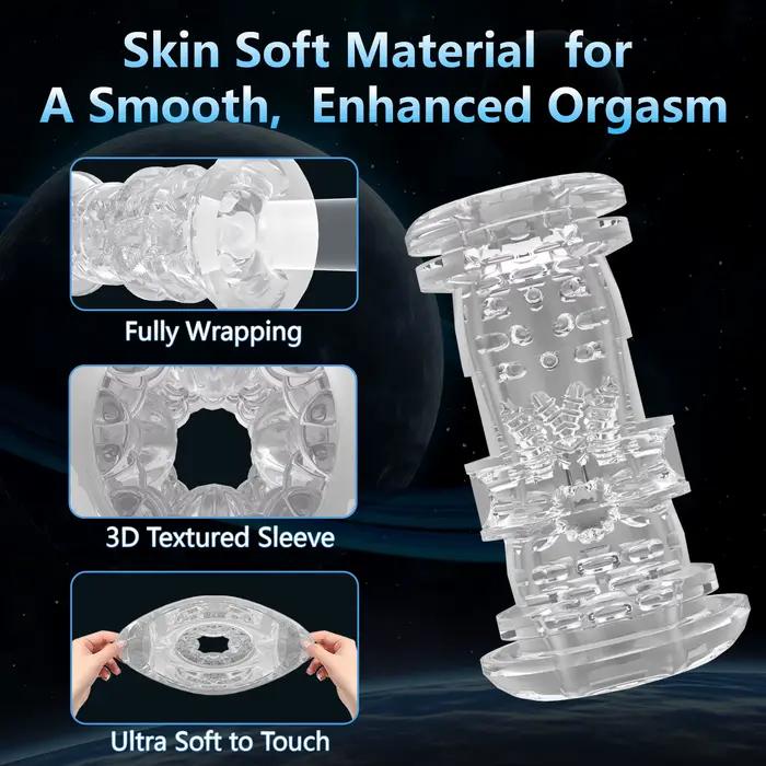 Tasse Pliable pour Homme Adulte de 18 Ans et plus, Jouet Sexuel, Vibration de Poussée, Fellation, Su