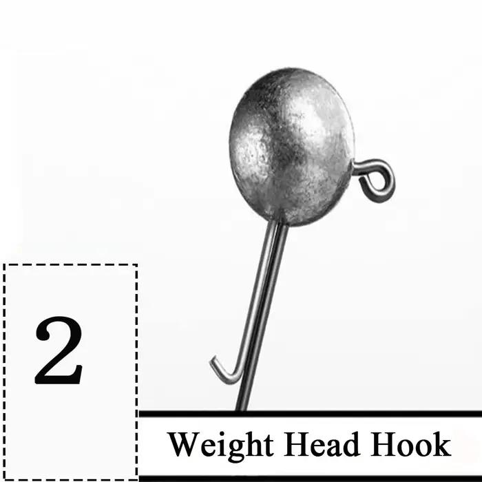 10 pièces tête de gabarit crochet de pêche 3.5g 5g 7g 10g 14g boule ronde tête de gabarit crochet sa