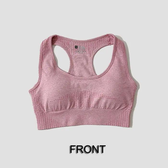 Soutien-gorge de sport sans couture pour femmes, haut court de gymnastique, Fitness, course à pied,