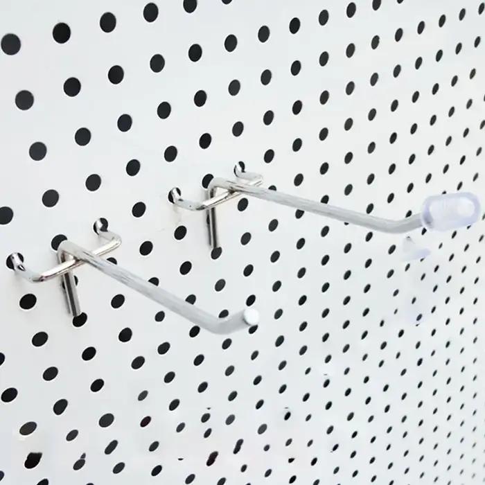 Crochets pour panneau perforé, montage mural, installation facile, outil de présentation, accessoire
