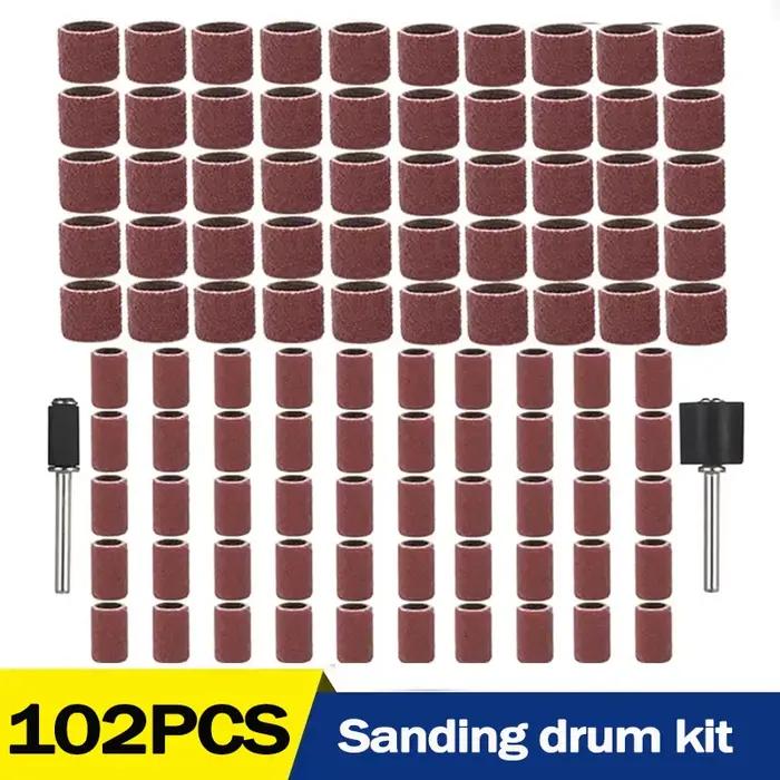 Kit de tambour de ponçage pour mini meuleuse d'angle électrique, mandrins de ponçage, grain pour man