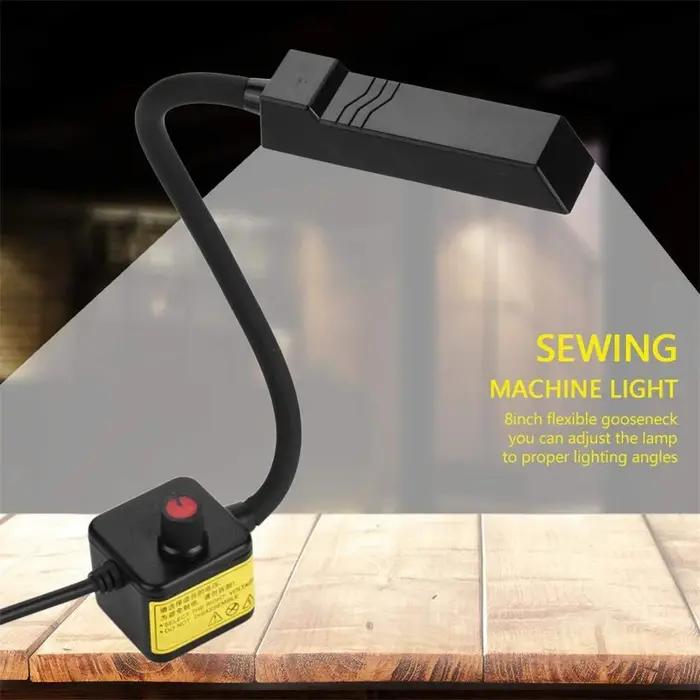 Éclairage de machine à coudre à 30 LED à intensité variable, lampe de travail à bras flexible, éclai