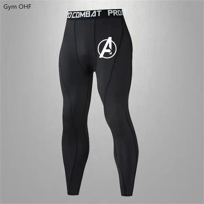 Legging de yoga Super Hero pour hommes - Collant de compression fitness et running
