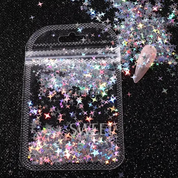 Paillettes holographiques pour ongles