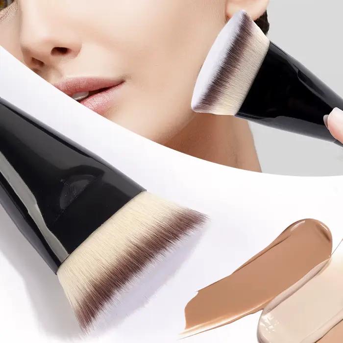 MAANGE-Pinceau de maquillage sans défaut, fond de teint plat/angle, contour sous les yeux, pinceau p