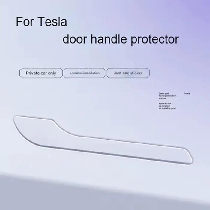 1 ensemble de films de protection pour poignée de porte Tesla modèle 3/Y, films de protection transp