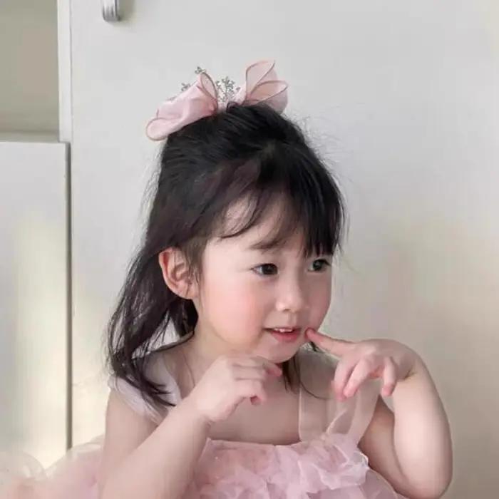 Épingles à cheveux princesse gros nœuds pince à cheveux enfants couronne ruban bec de canard pince f