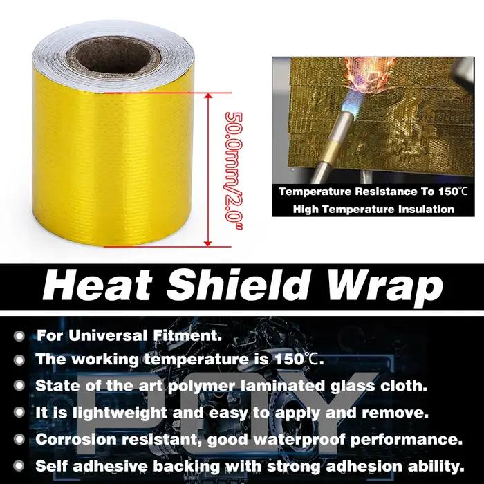 VR - 2 "x 1M Performance bande d'échappement collecteur tuyau de descente isolant enveloppe thermiqu