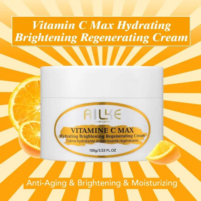 AILKE-Kit de soins de la peau à la vitamine C, crème éclaircissante pour le corps, sérum éclaircissa