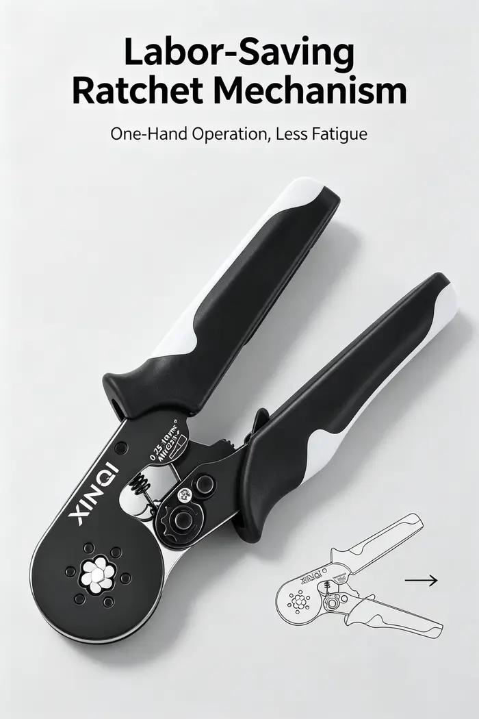 Outil de sertissage de virole de borne de fil hexagonal