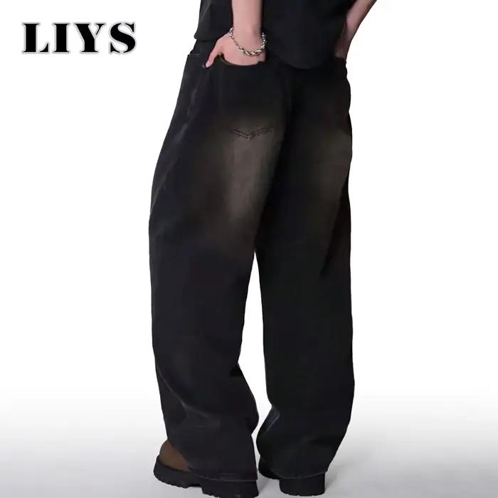 Jean quatre saisons pour hommes Version coréenne étudiant pantalons décontractés haute rue droit amp