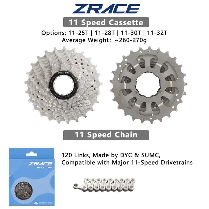 Composants de vélo de route LTWOO 2x11 vitesses Frein ZRACE Kit de dérailleur cassette chaînes leviers pour cyclisme professionnel et amateur
