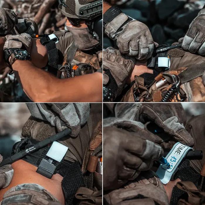 Garrot tactique de sauvetage de rhinocéros approuvé par des experts de premiers secours pour situations d'urgence et activités en plein air