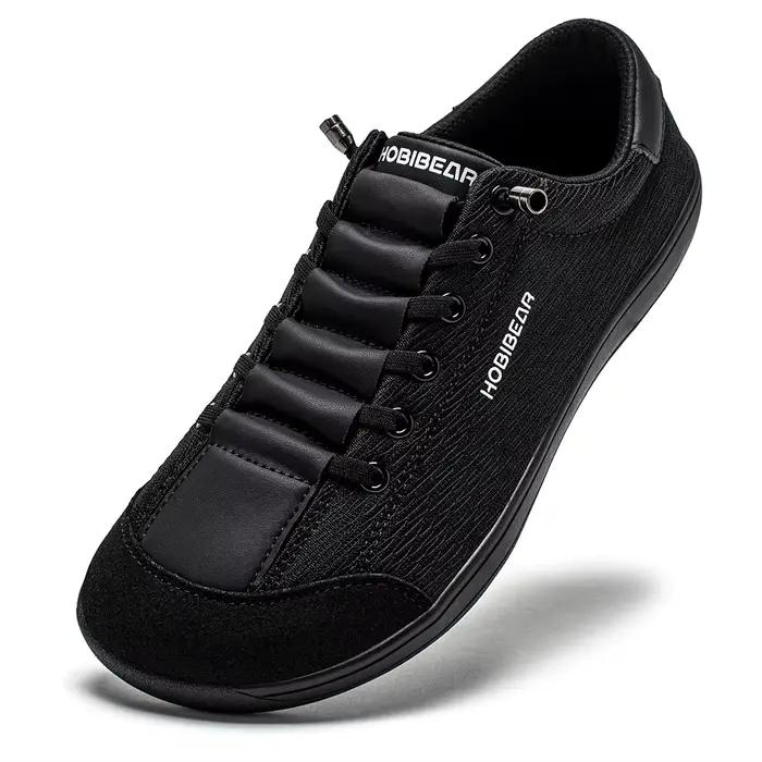 HOBIBEAR pieds nus chaussures à bout large unisexe zéro goutte minimaliste baskets respirant maille
