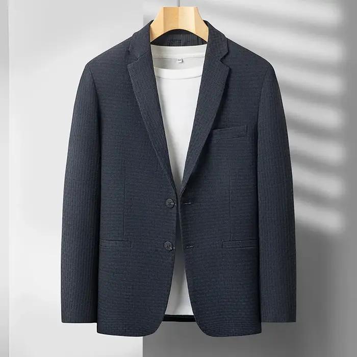 2025 hommes haut de gamme Boutique laine costume décontracté affaires couche de finition mode Gentle