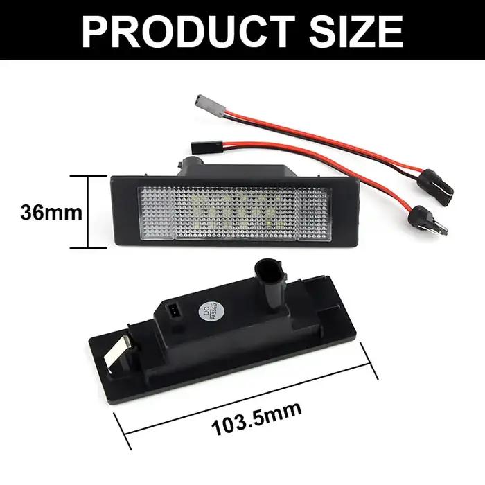 Feu de plaque d'immatriculation Led pour voiture, 2 pièces, Canbus sans erreur, pour BMW Mini Cooper