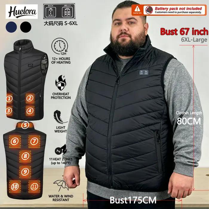 Gilet chauffant Extra Extra Large à 11 zones, manteaux chauffants d'escalade pour femmes, vêtements