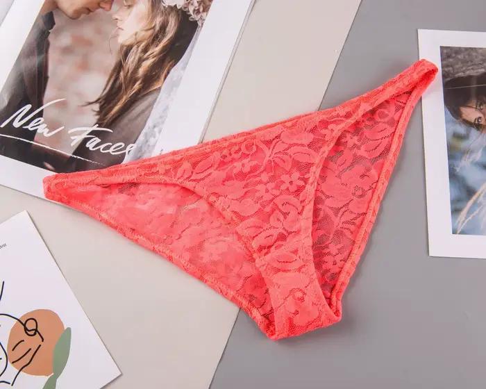 Sous-vêtements sexy en dentelle pour femmes culotte transparente slip confortable taille basse caleçon sans couture lingerie féminine occasions spéciales libertés et séductions