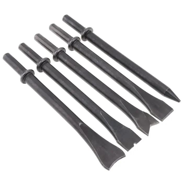 Tête de ciseau à air dure 120-460 mm 45 # Tête de pelle à Air solide en acier, embout de marteau à