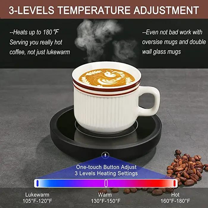 Chauffe-tasse électrique, chauffe-boissons, plaque chauffante, dessous de verre chauffant pour café,