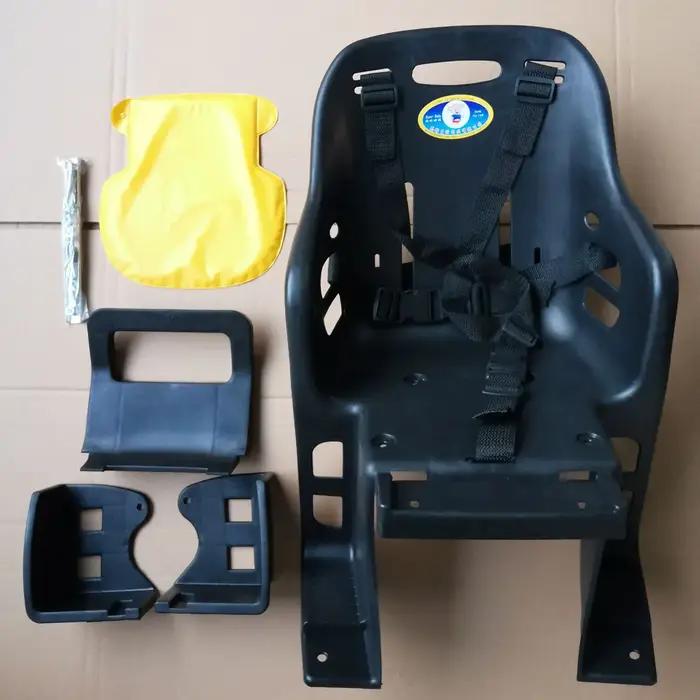 Siège de vélo pour enfants avec repose-pieds adaptable à la plupart des cadres arrière pour des sorties en famille sécurisées et confortables