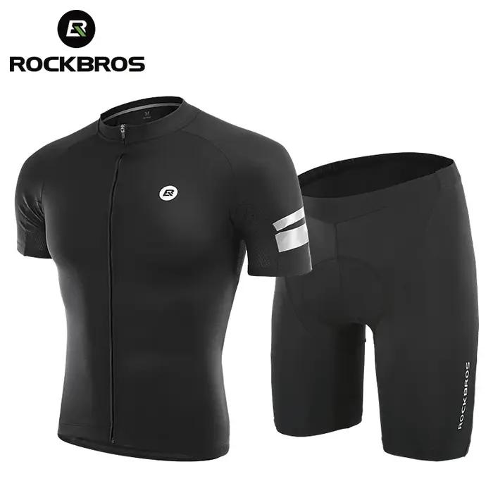 ROCKBROS – maillot de cyclisme pour hommes, chemise d'été respirante, vêtements de vélo à séchage ra
