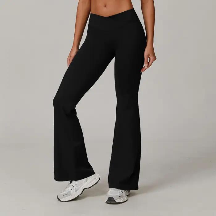 Pantalons à jambes larges femmes Leggings de Yoga femmes Leggings de Fitness pantalon de course Legg
