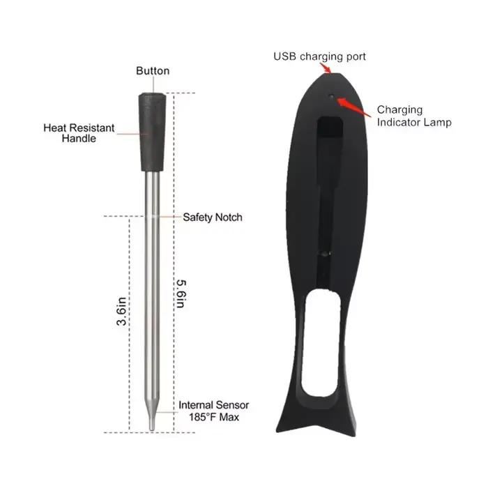 Thermomètre à viande thermomètre à viande sans fil Distance sonde à distance thermomètre avec APP