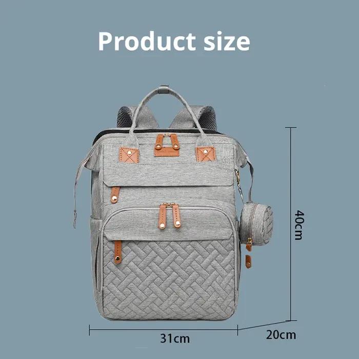 Sac maman sac mère et bébé avec moustiquaire berceau Usb charge sac mère multifonctionnel