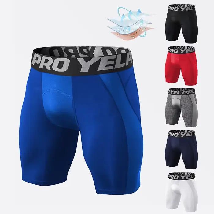 Short de sport pour hommes, Leggings de Compression à séchage rapide, pour entraînement de gymnastiq