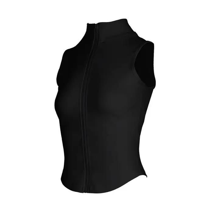 Gilet d'entraînement zippé, haut sans manches à séchage rapide pour la gym, la course et le yoga, vê