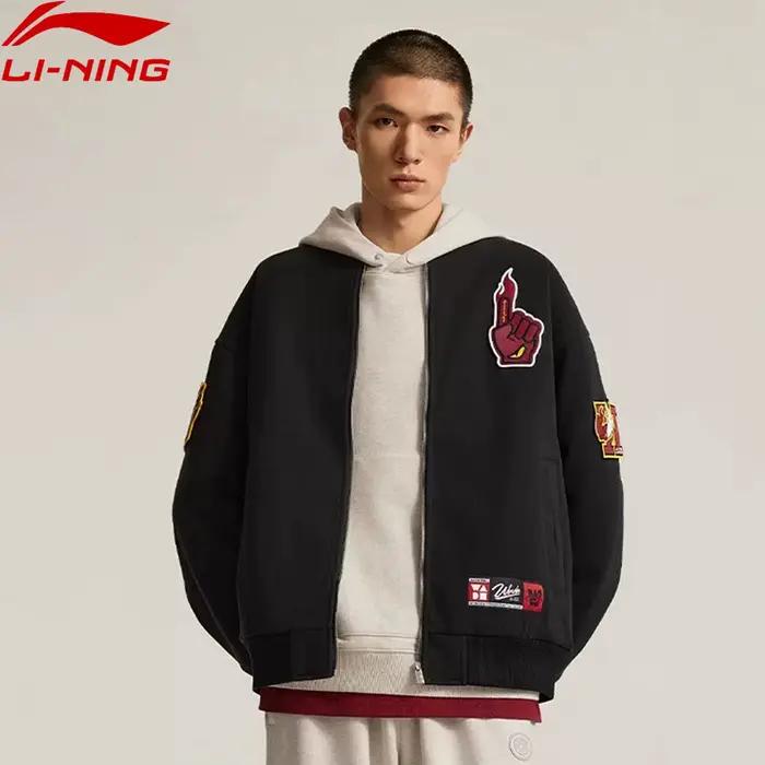 Veste Li-Ning hommes Wade rembourrée coupe ample polyester doublure chaude élégante décontractée
