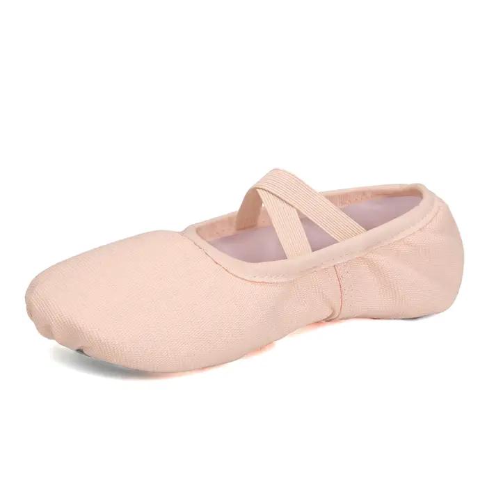 Chaussures de ballet filles et femmes - Pantoufles souples pour entraînement danse enfants