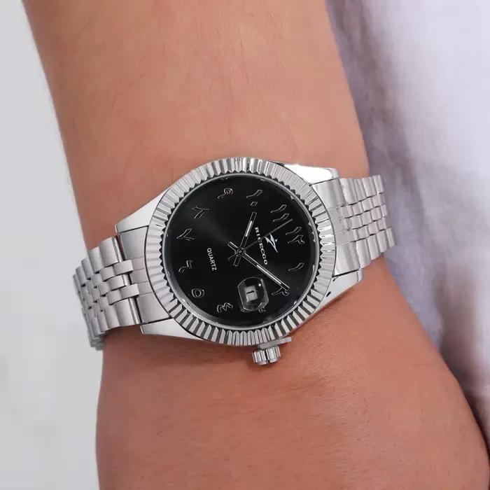 Montres à quartz en acier inoxydable pour hommes, montres-bracelets décontractées pour hommes, horlo
