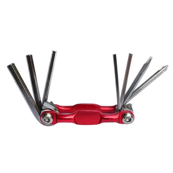 Kit d'outils de réparation multiples pour vélo de montagne 7 en 1, léger et Portable, jeu de réparat