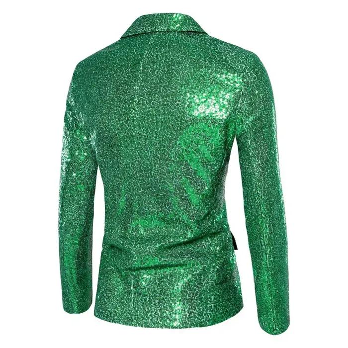 Veste et pantalon respirants à paillettes pour hommes, vêtements pour hommes d'affaires, robe de soi
