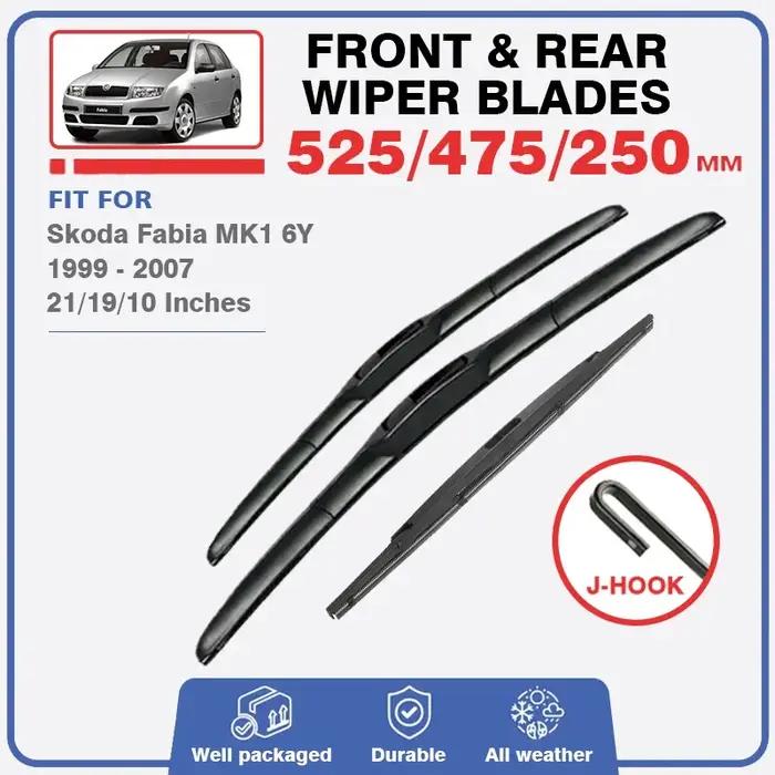 Balais d'essuie-glace pour Skoda Fabia MK1 6Y 1999 – 2007, accessoires de fenêtre de pare-brise avan