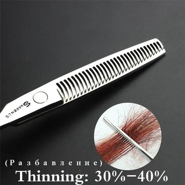 Sharonds 440c 6/7/7.5 pouces coupe de cheveux ciseaux amincissants professionnel salon de coiffure c
