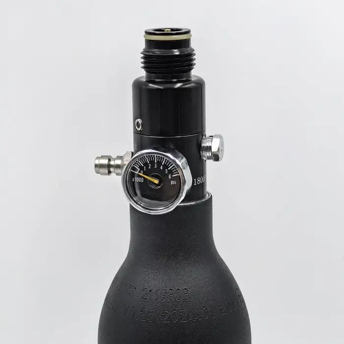 HPA 4500psi cylindre réservoir d'air régulateur vanne sortie 800psi à 3000psi M18 * 1.5 plongée esca