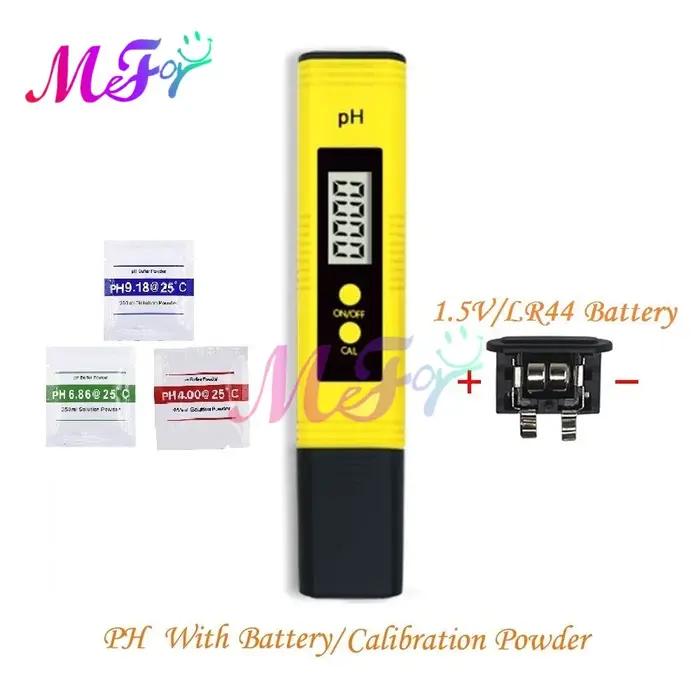 PH mètre 0.01 PH + batterie/poudre haute précision qualité de l'eau TDS EC testeur 0-14 plage de mes