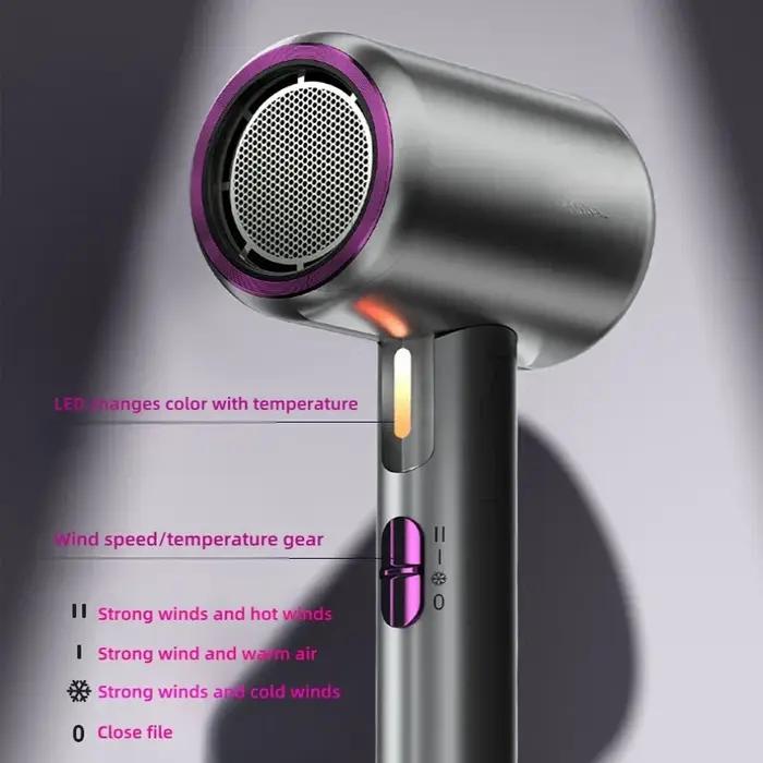 Nouveau sèche-cheveux pliant Portable 2300W haute puissance température constante Ion négatif maison