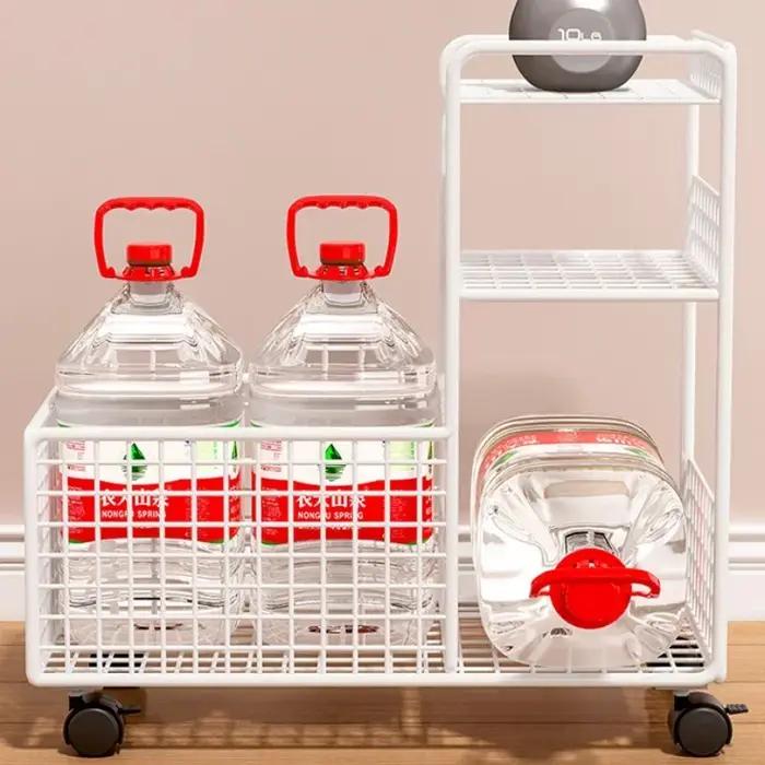 Étagère à livres multicouche pour stockage de documents, chariot multifonction, bureau, salon, snack