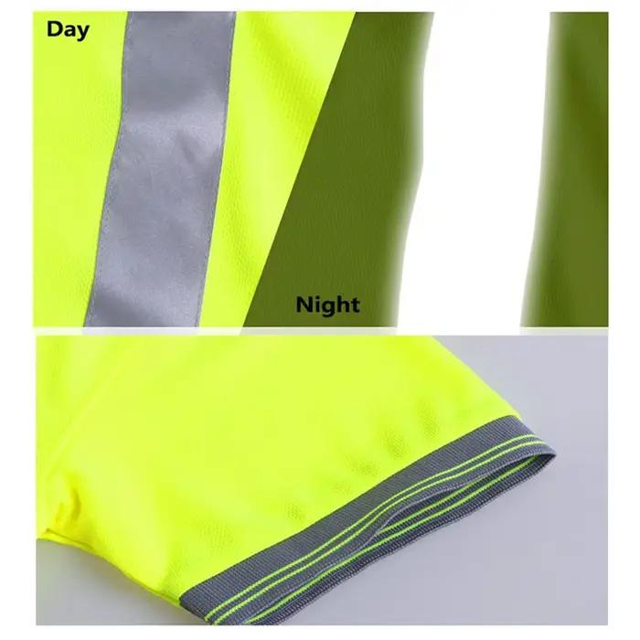T-shirt Respirant à Manches Courtes pour Hommes, Chemises de Travail de Nuit, Vêtements de Travaux de Coulée, Haute Visibilité, Séchage Rapide, Activités Physiques Intenses