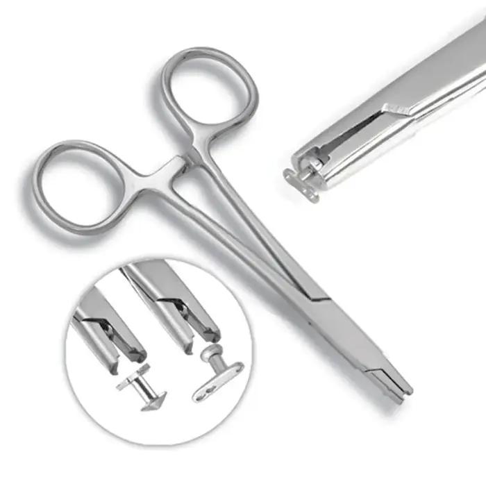 Ancre cutanée professionnelle en acier chirurgical, Tube de maintien, pince à disque cutané, équipem