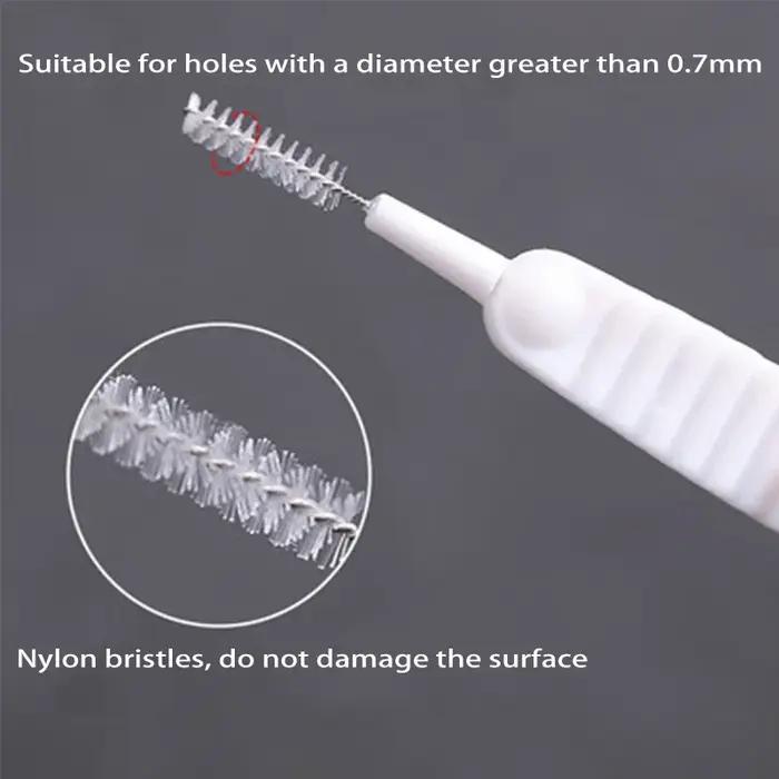 HOMicro-Brosse en nylon anti-colmatage pour pommeau de douche, nettoyeur de livres, trou de téléphon
