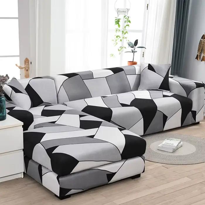 Housse canape dangle pour Salon Imprimé Extensible